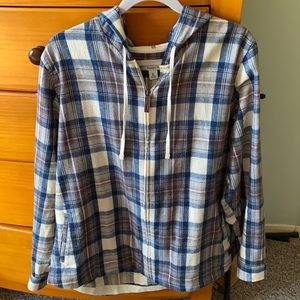 LL Bean flannel hoodie